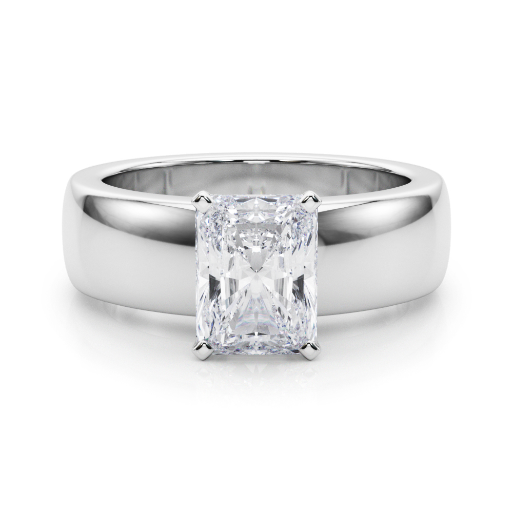 Eslin Lab-Created 4 Prong  Diamond Ring