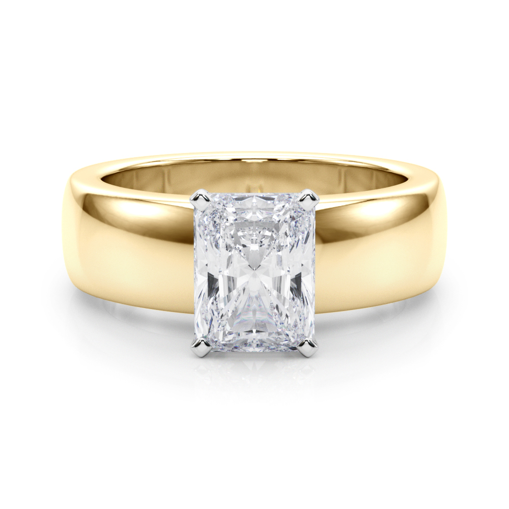 Eslin Lab-Created 4 Prong  Diamond Ring