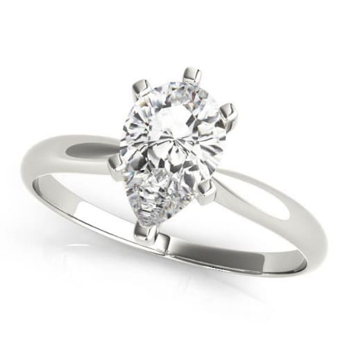 Dalena Natural Diamond 6 Prong  Engagement Ring