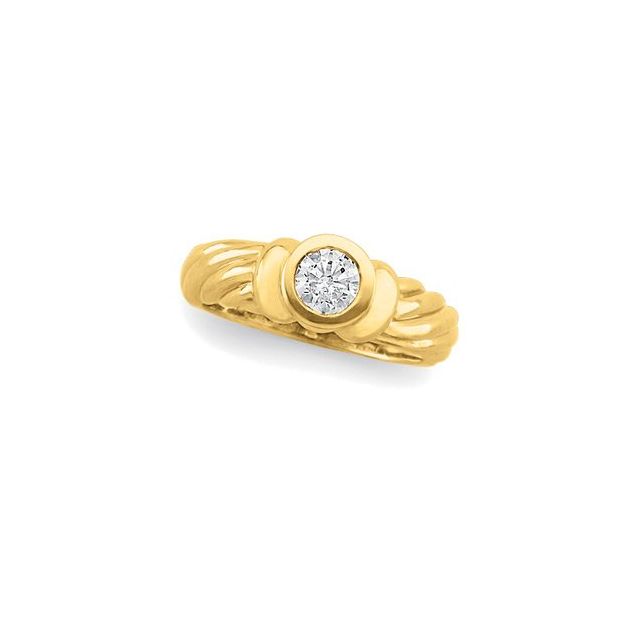 Maddisyn Natural Bezel  Diamond Ring