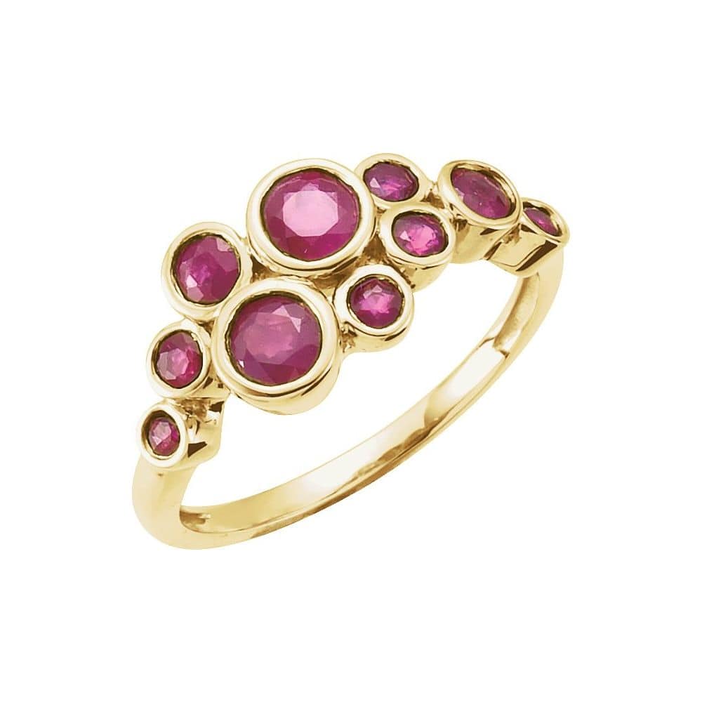 Zyana Lab Grown Ruby  Engagement Ring