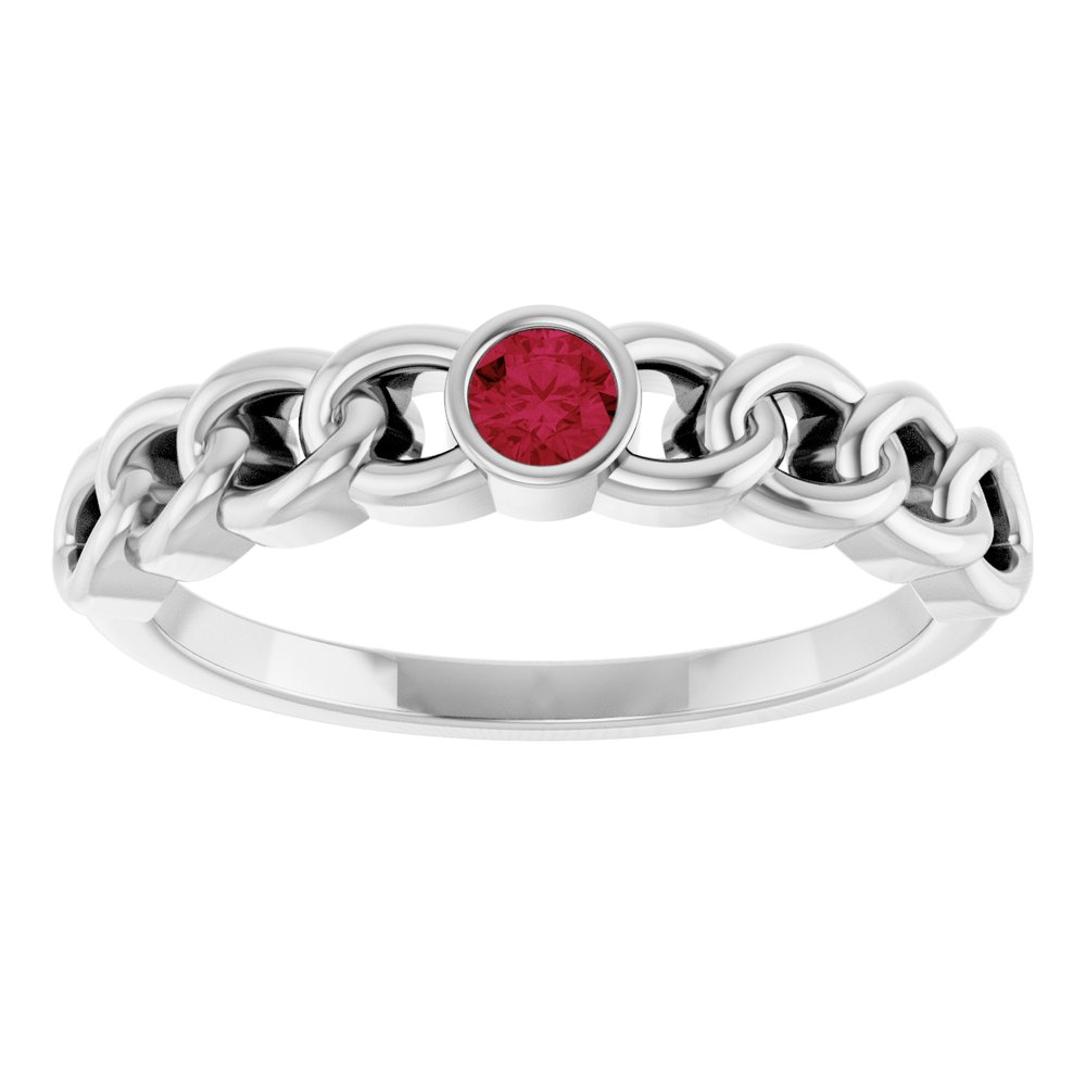 Zorah Natural Ruby  Engagement Ring