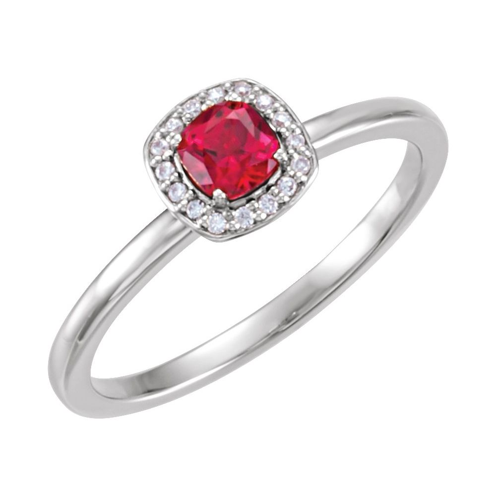 Yadira Natural Ruby  Engagement Ring
