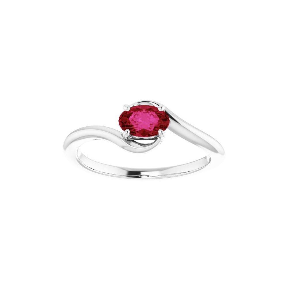 Ziah Natural Ruby  Engagement Ring