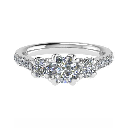 Dorene 0.50 - 1.75 Carat Natural Double Prong  Diamond Ring