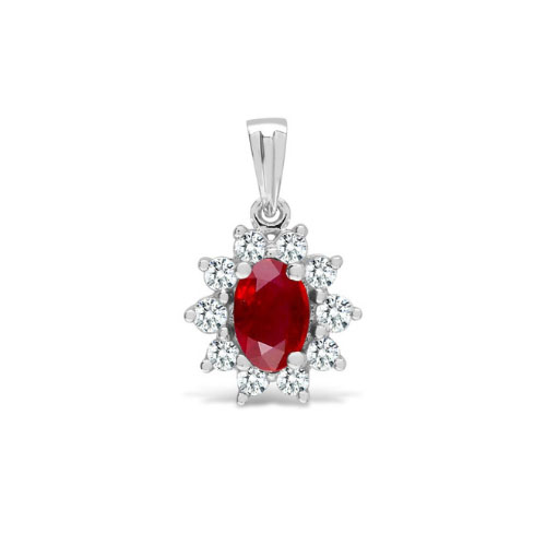Belette Natural Ruby  Necklace