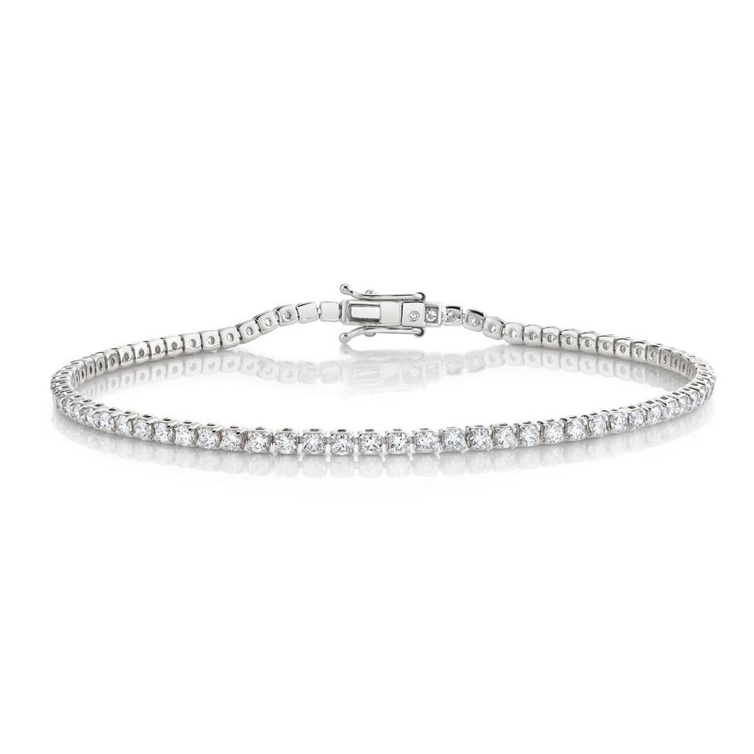 Pakshi 2.00 Carat Natural 4 Prong  Diamond Bracelet